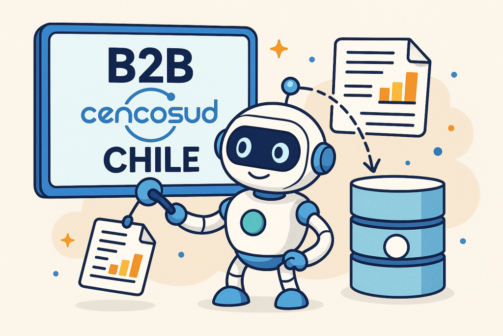 integra ventas y stock a tu base de datos mediante nuestro robot rpa b2b cencosud